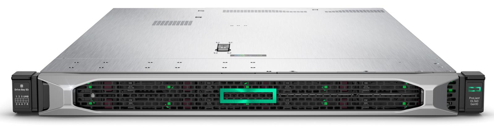 Сервер HPE ProLiant DL360 Gen10 4x3.5″ P408i-a RAID 1Gb+BBU 4-port 7xFan 2xHeatsink PSU 2х800W Б\У