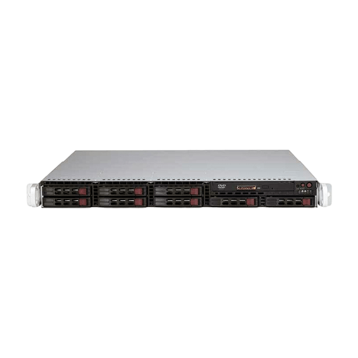 Сервер Supermicro SYS-1028R-MCTR CSE-113M noCPU X10DRL-CT 8хDDR4 softRaid IPMI 2х600W PSU Ethernet 4х10Gb/s 8х2,5" BPN SAS3-113A-N2 FCLGA2011-3