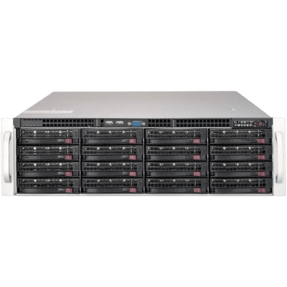 Новый Сервер Supermicro 6039P-E1CR16L CSE-836 noCPU X11DPH-T 16хDDR4 softRaid IPMI 2х1280W PSU Ethernet 2х10Gb/s 16х3,5" + 2х2,5" EXP SAS3-836EL1 FCLG