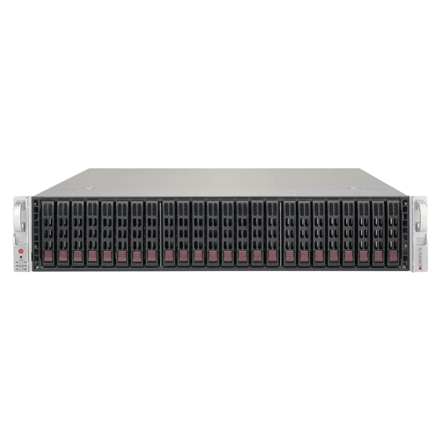 Сервер Supermicro SYS-2028R CSE-216 noCPU X10DRH-iT 16хDDR4 softRaid IPMI 2х920W PSU Ethernet 2х10Gb/s 26х2,5" BPN SAS3-216A-N4 FCLGA2011-3