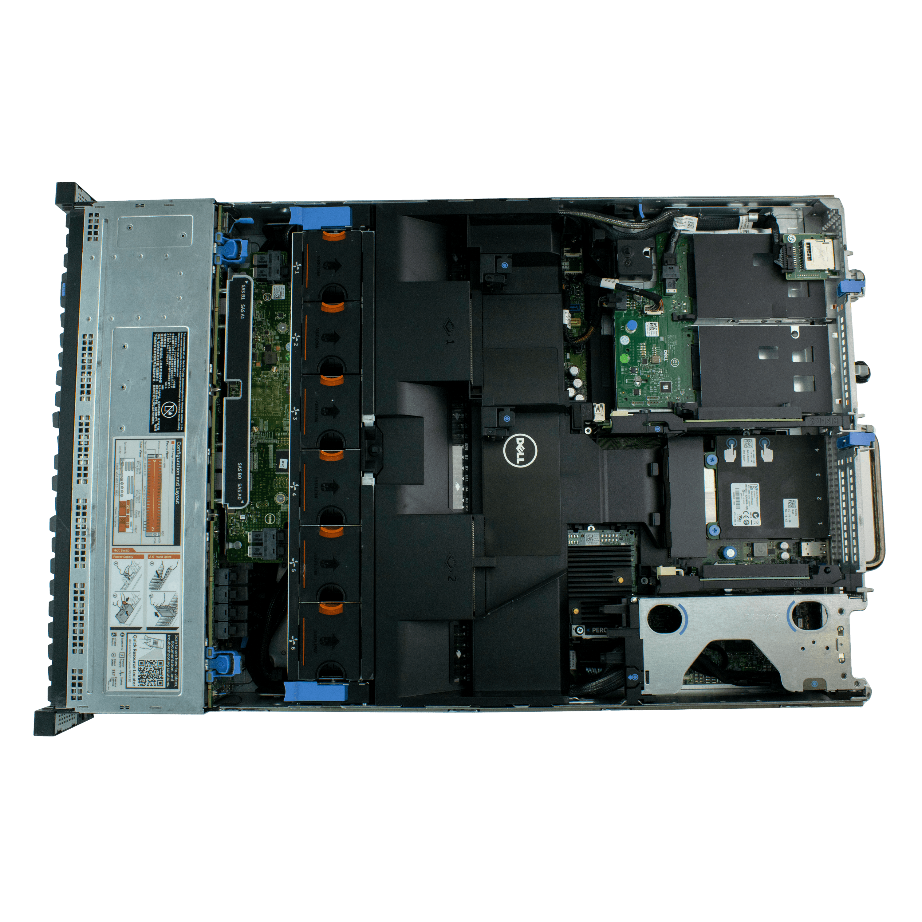 Сервер Dell PowerEdge R730xd noCPU 24хDDR4 H730 + H830 iDRAC 2х1100W PSU SFP+ 2x10Gb/s + Ethernet 2х1Gb/s 24х2,5" FCLGA2011-3 (4)