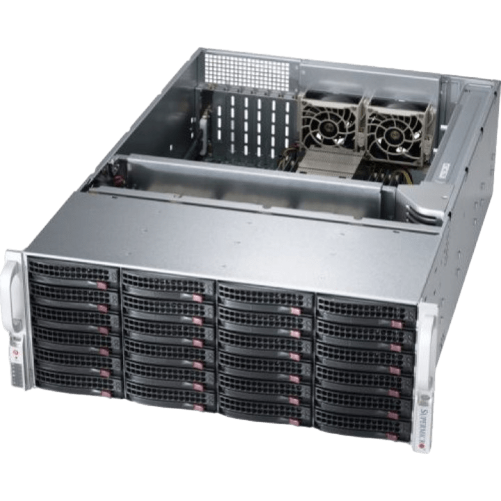 Сервер Supermicro SYS-6048R CSE-846 noCPU X10DRI 16хDDR4 softRaid IPMI 2х720W PSU Ethernet 2х1Gb/s 24х3,5" EXP SAS2-846EL1 2x2,5" SAS2PT FCLGA2011-3 (2)