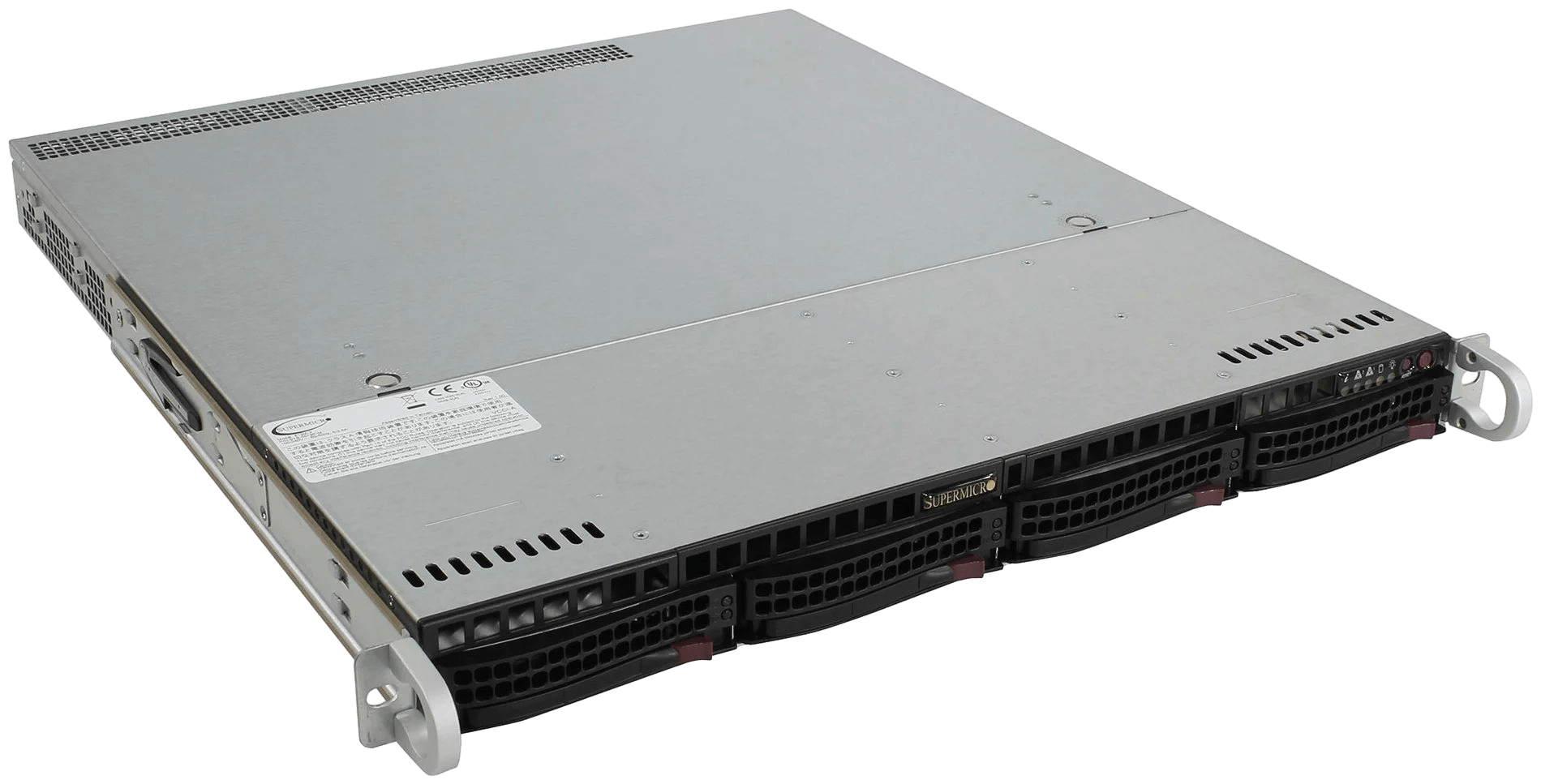 Сервер Supermicro SYS-1028 CSE-819U noCPU X10DRU-I+-G5-NI22 24хDDR4 softRaid IPMI 2х800W PSU Ethernet 2х1Gb/s 4х3,5" BPN SAS815TQ FCLGA2011-3