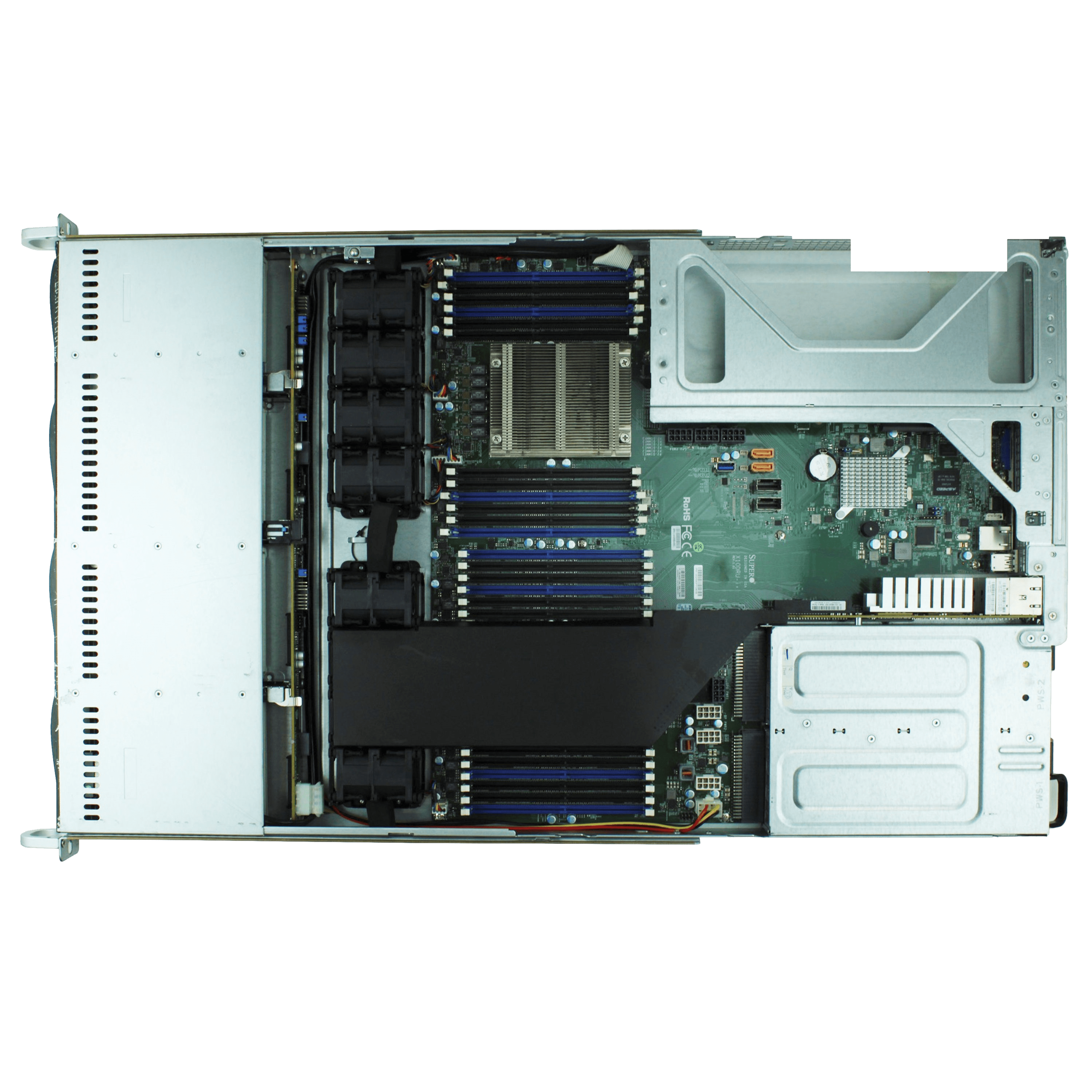 Сервер Supermicro SYS-1028U CSE-119U noCPU X10DRU-i+ 24хDDR4 softRaid IPMI 2х750W PSU SFP+ 2x10Gb/s+Eth. 2х1Gb/s 10х2,5" BPN SAS3-116-AN2 FCLGA2011-3 (3)
