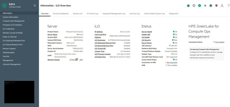 HPE-DL145-Gen11-iLO-6-Dashboard-899x420.jpg