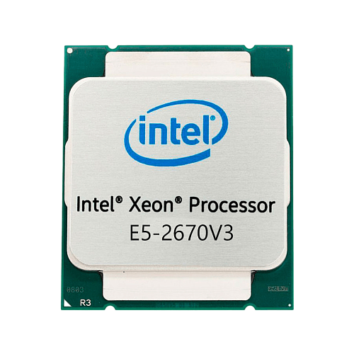 Серверный процессор б/у Intel E5-2670v3 FCLGA2011-3 2.3Ghz-3.1GHz 30MB